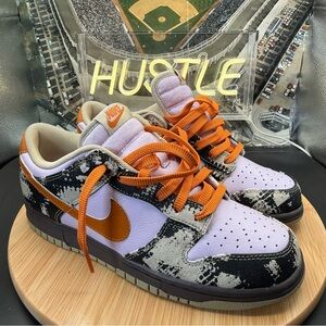 Nike Men's Sz 8.5 Dunk Low Retro LTD Digital Camo Shoes Desert Khaki